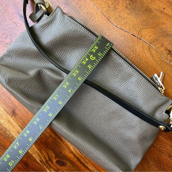 VALENTINA Vachetta Italian Small Leather Bag  Taupe Gold Hardware - Picture 14 of 15